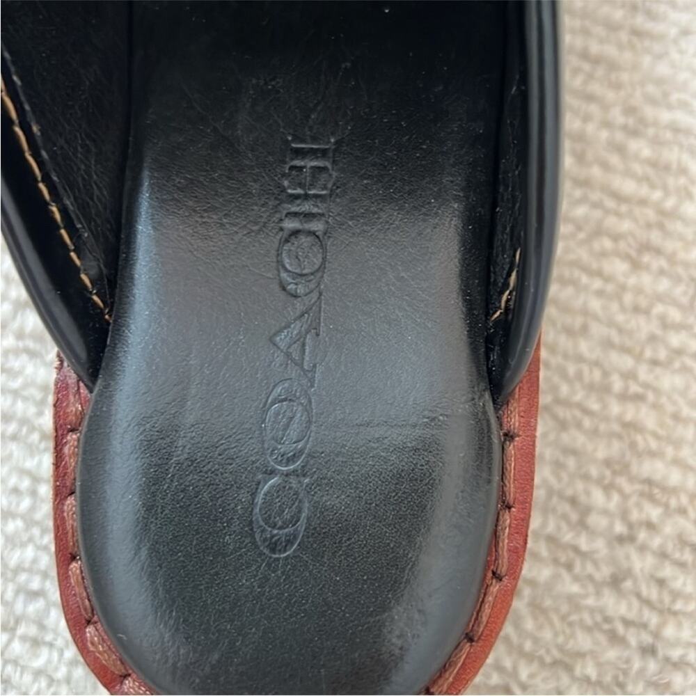 COACH 1941 Turnlock Creeper Mules Slides Shoes Size 5 turn lock - Picture 7 of 12